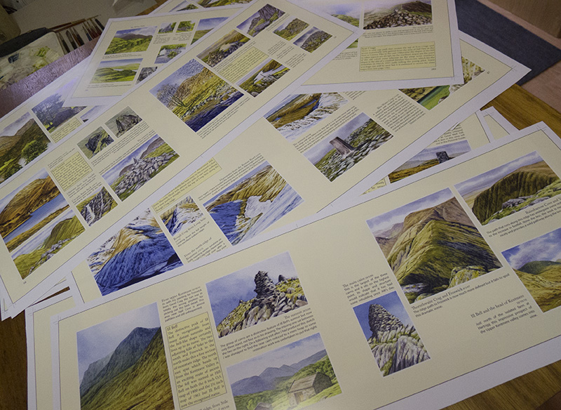 Wainwrights in Colour book proofs