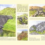 Calf Crag page from The Wainwrights in Colour book by artist Andy Beck