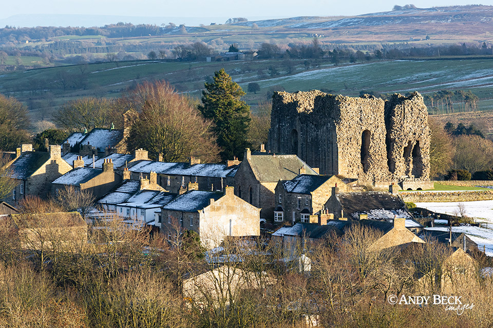 Bowes Castle and village