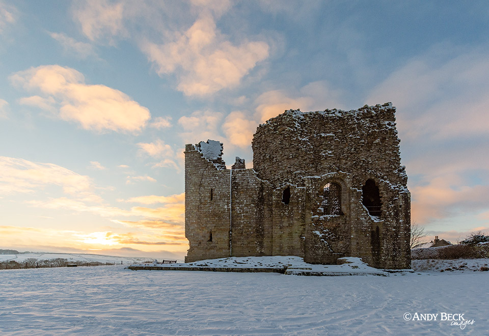 Bowes Castle winter