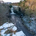 High Force in winter. River Tees near Middleton in Teesdale
