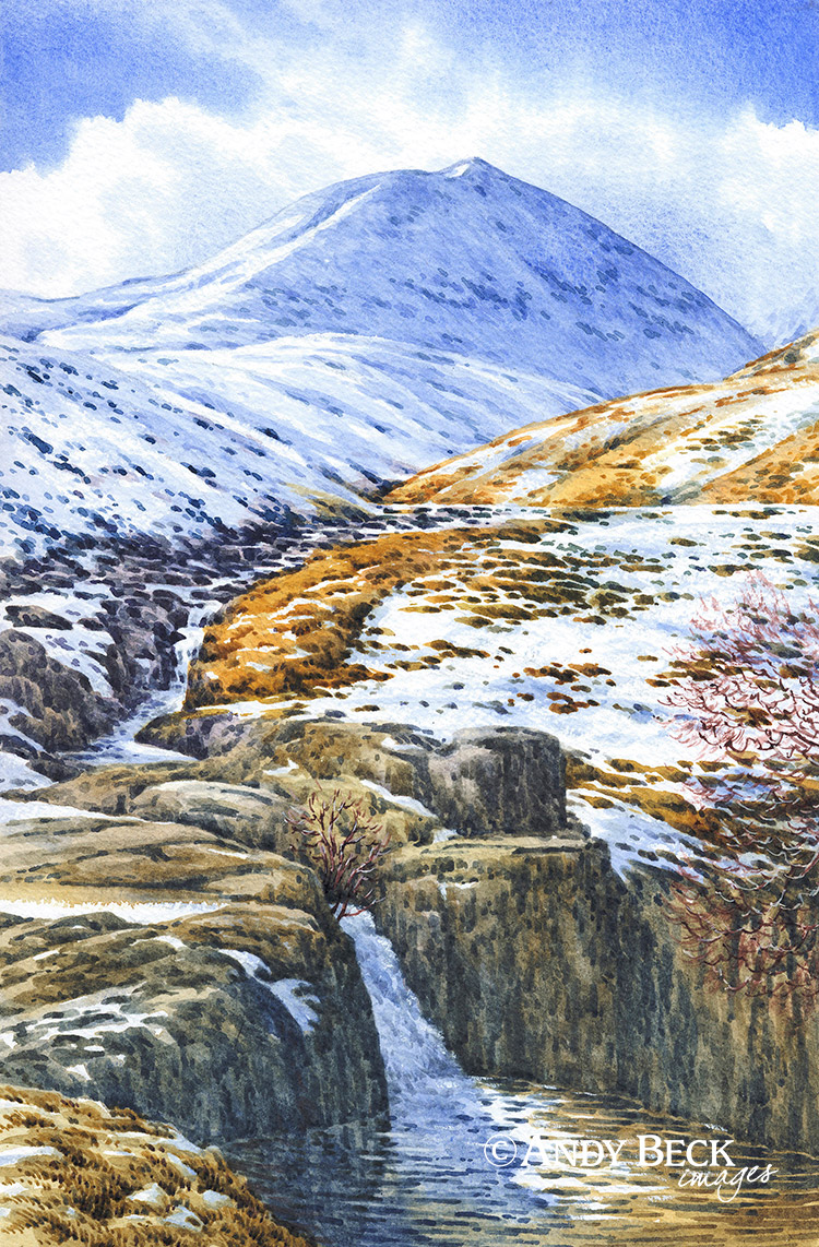 Catstycam sketch. Wainwrights in Colour sketch