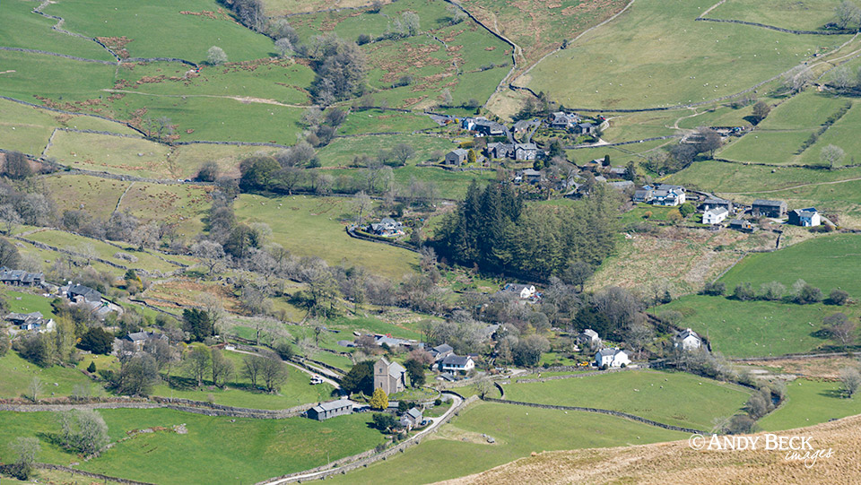 Kentmere village from Sallows