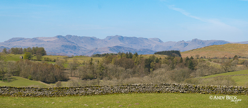 Lakeland fells from near Grassgarth