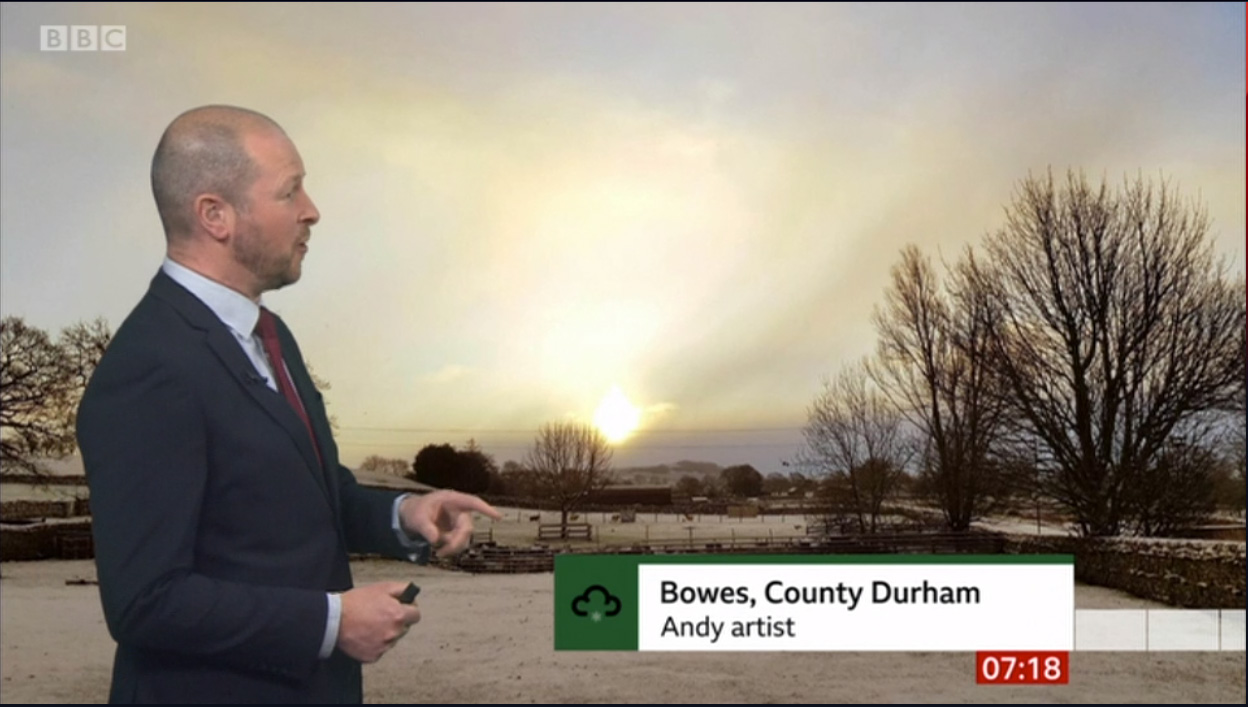a bit of fame on the weather news :)