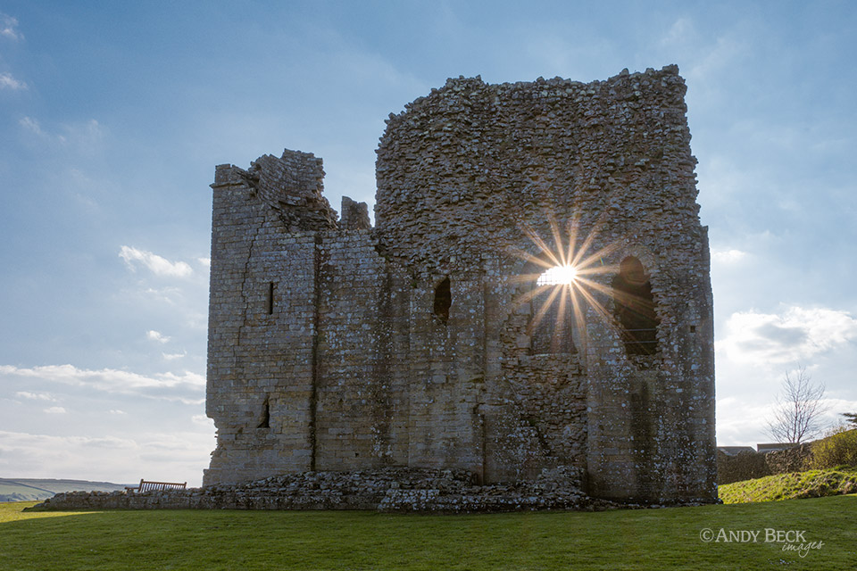 Bowes Castle sunlight
