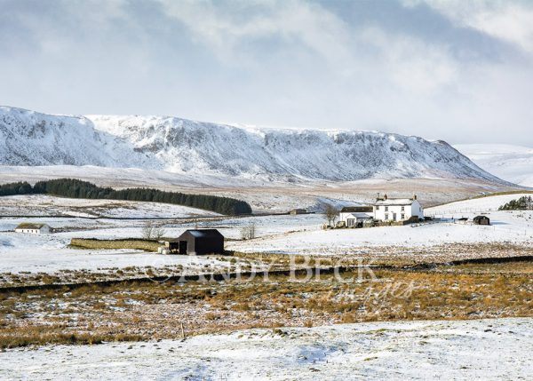 Cronkley Fell in winter. Teesdale. Teesdale greeting card