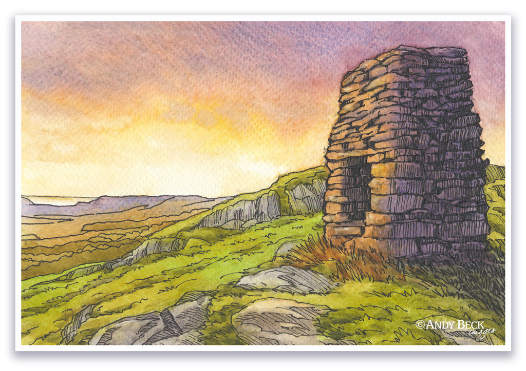 Cartmel Fell, Wainwright Outlying Fell, Cartmel Fell summit, Andy Beck painting the wainwrights series
