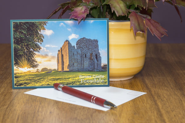 Bowes Castle Teesdale postcard