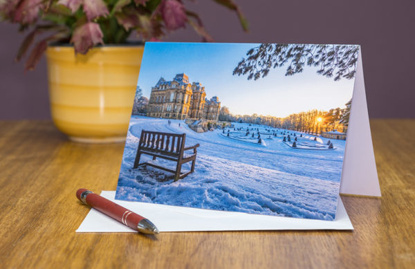 Bowes Museum sunrise greeting card
