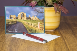 Egglestone Abbey postcard Teesdale