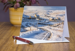 Winter at Harwood, Teesdale. Teesdale greeting card