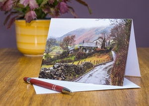 Rain in Little Langdale greeting card