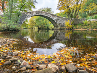 Ivelet Bridge and the River Swale. Yorkshire Dales