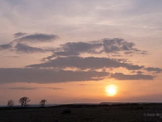 Bowes sunset at The Clint, Teesdale County Durham