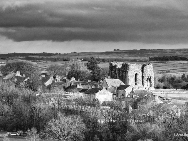 Bowes village under a stormysky, Teesdale, County Durham