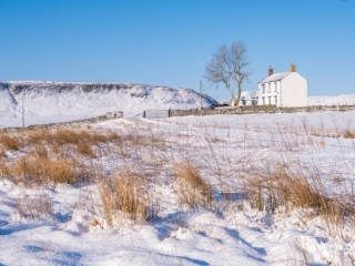 Late snow at Forest in Teesdale County Durham