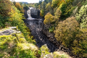 High Force Photographic Print, High Force viewed from the Pennine Way in Teesdale