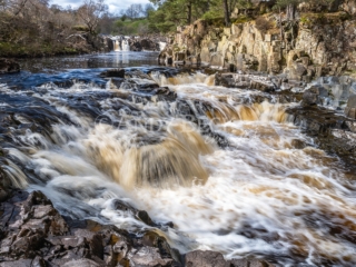 Low Force waterfalls on the river Tees, Teesdale photograph