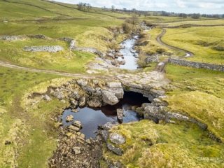 River Greta and God&#039;s Bridge, on the Pennine Way near Bowes