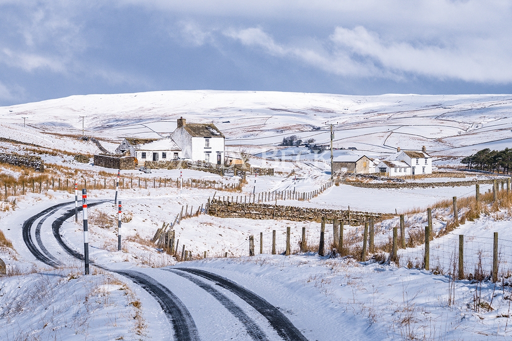 Upper Teesdale snow at Harwood, Teesdale photograph by Andy Beck
