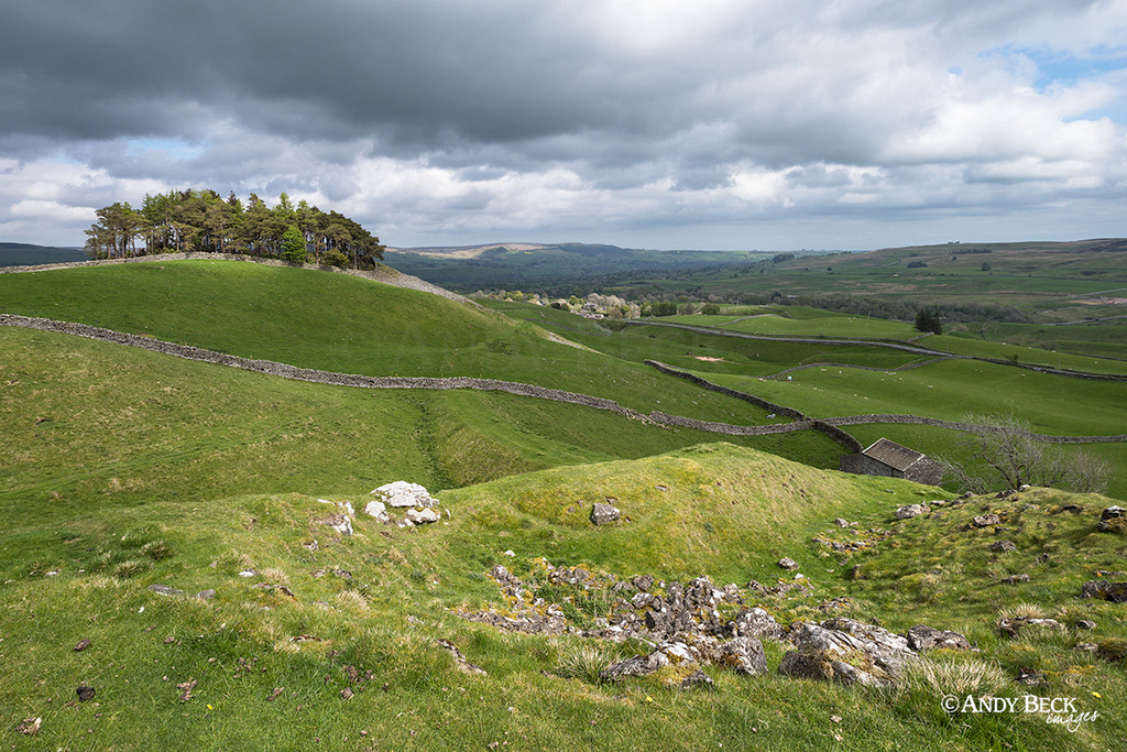 Kirkcarrion and the view down Teesdale.
