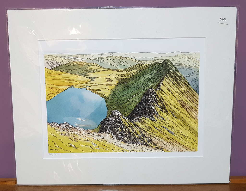 Guess the fell 2022 prize Striding Edge print