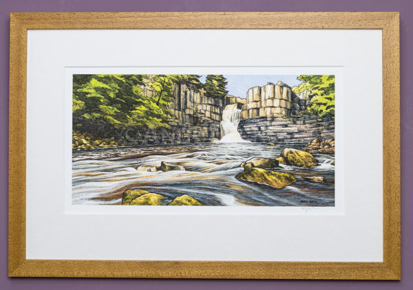 Teesdale High Force. Print by Andy Beck