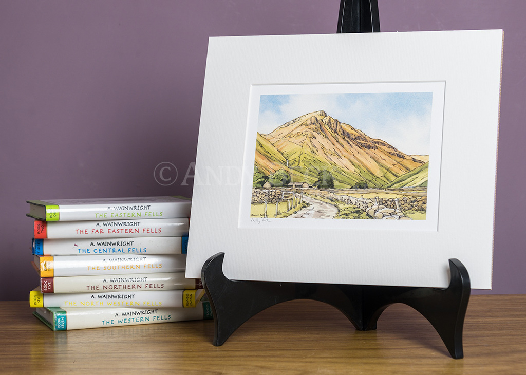 Great Gable. Print mounted by Andy Beck