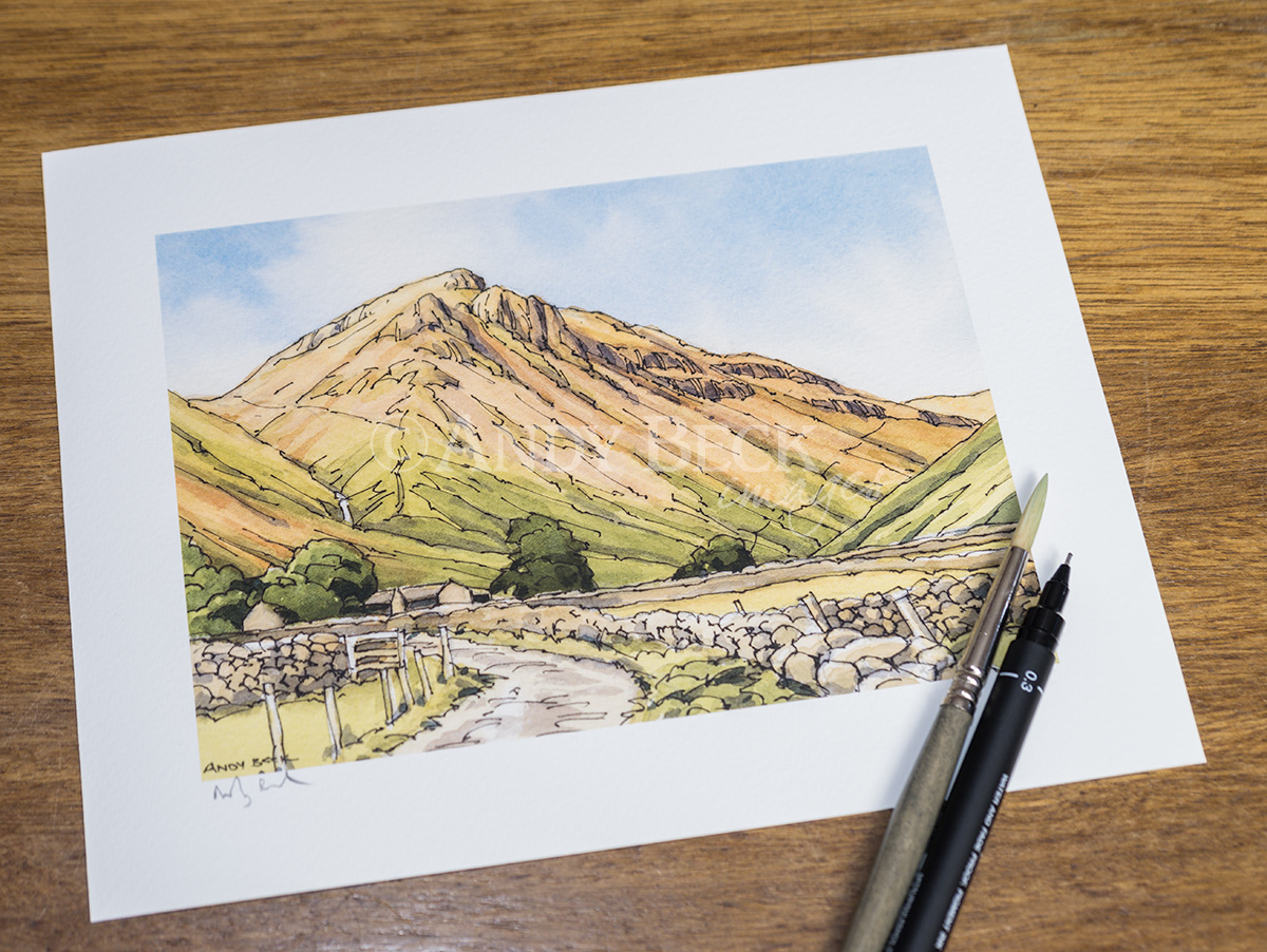 Great Gable print by Andy Beck lakeland Fell Lake District