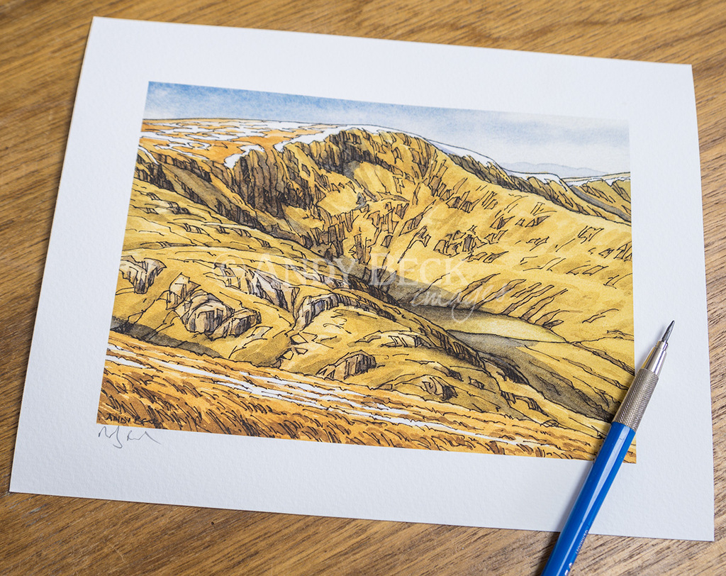 High Street print by Andy Beck Lakeland fell Lake District