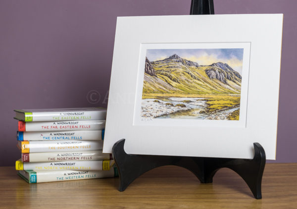 Scafell Pike. Print mounted by Andy Beck