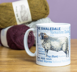 Swaledale Sheep Mug by Andy Beck Images