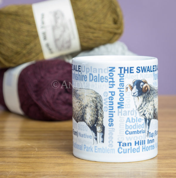 Swaledale Sheep Mug. Designed by Andy Beck Images