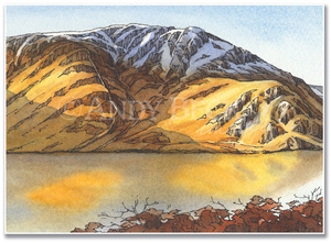 Crag Fell pen and watercolour sketch by Andy Beck