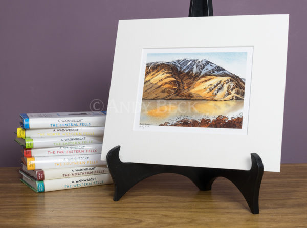 Crag Fell print. Signed open edition print by Andy Beck