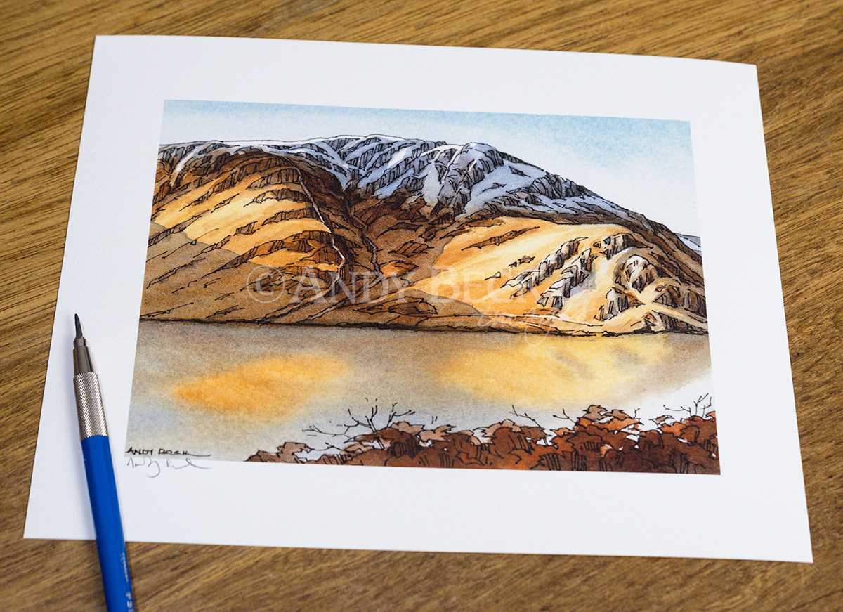 Crag Fell signed open edition print by Andy Beck