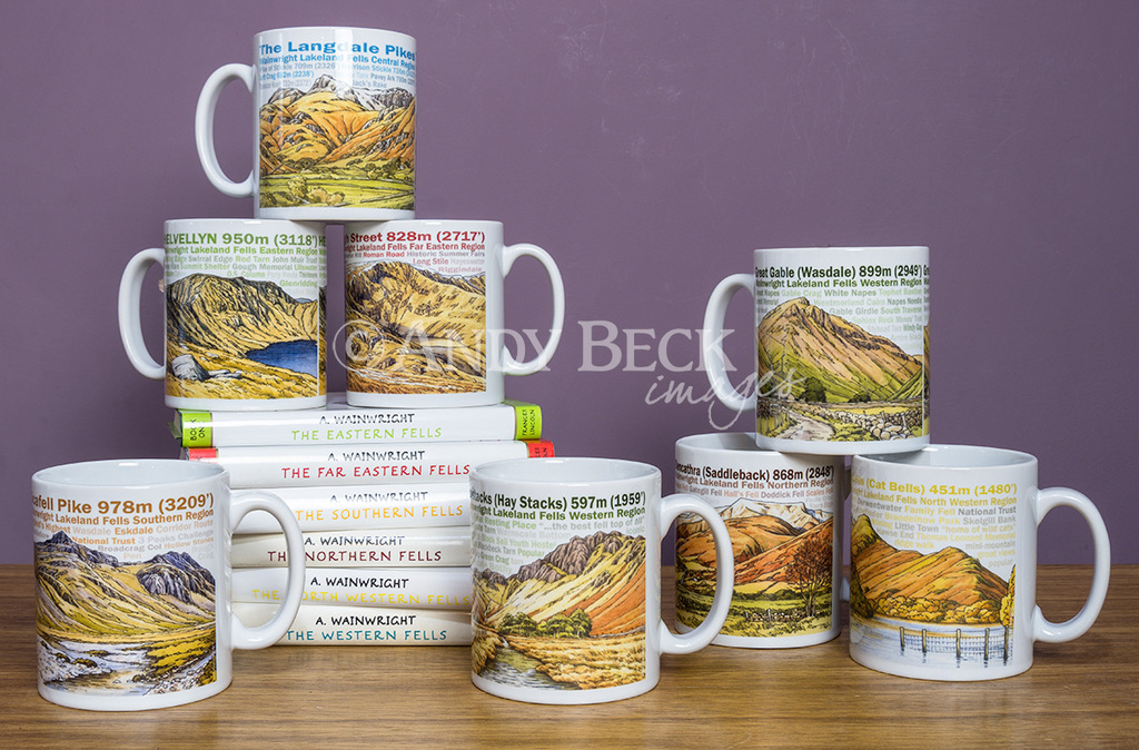 New range of Lakeland Fells mugs from Andy Beck Images