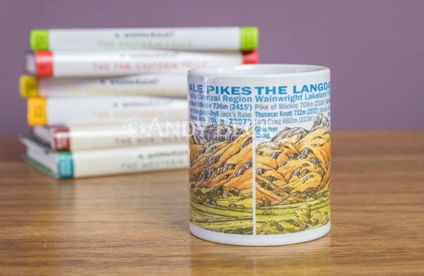 Langdale Pikes. Mug designed by Andy Beck