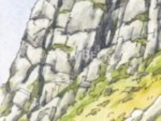 Gimmer Crag Langdale Pikes framed sketch Andy Beck painting the wainwrights series