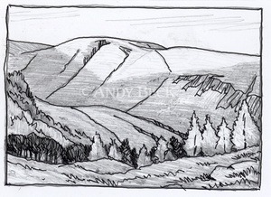 Hart Side line drawing