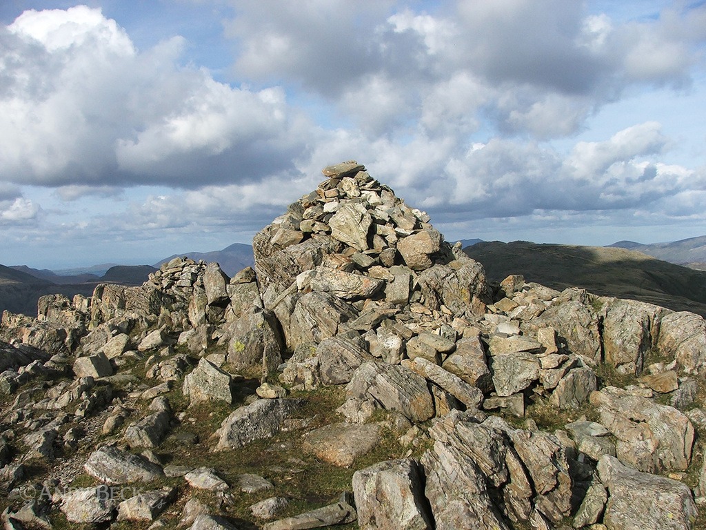 Allen Crags summit. Wainwright Allen Crags