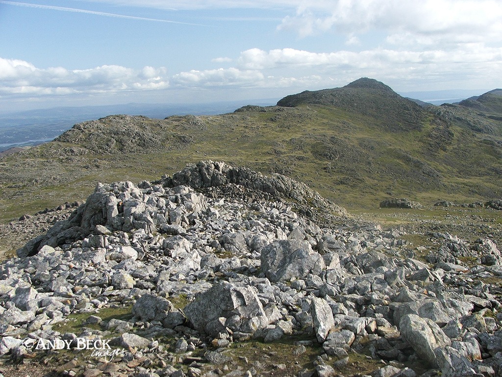Bow Fell from Esk Pike. Wainwright Southern Fells