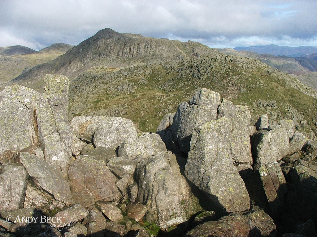 Bow Fell from Gunson Knott, Crinkle Crags