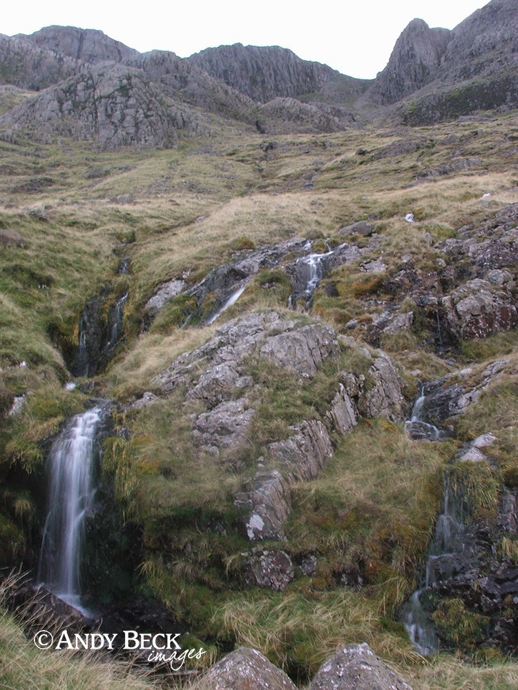 Bowfell Crags from near Rossett Gill