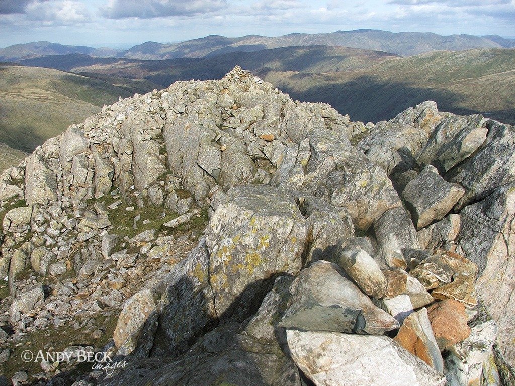 Esk Pike summit rocks, Wainwright Esk Pike