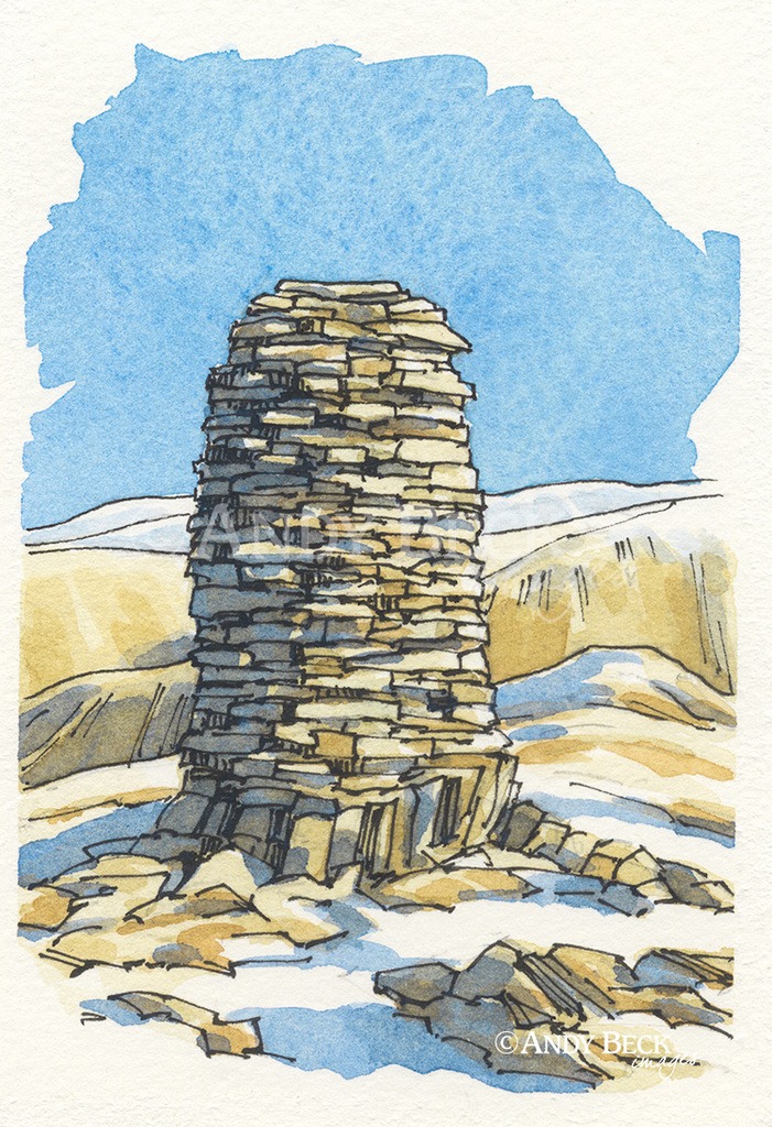 High Bakestones sketch, High Bakestones, Dove Crag