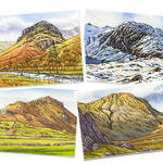 Lakeland Fell sketches. Original fell sketches by Andy Beck