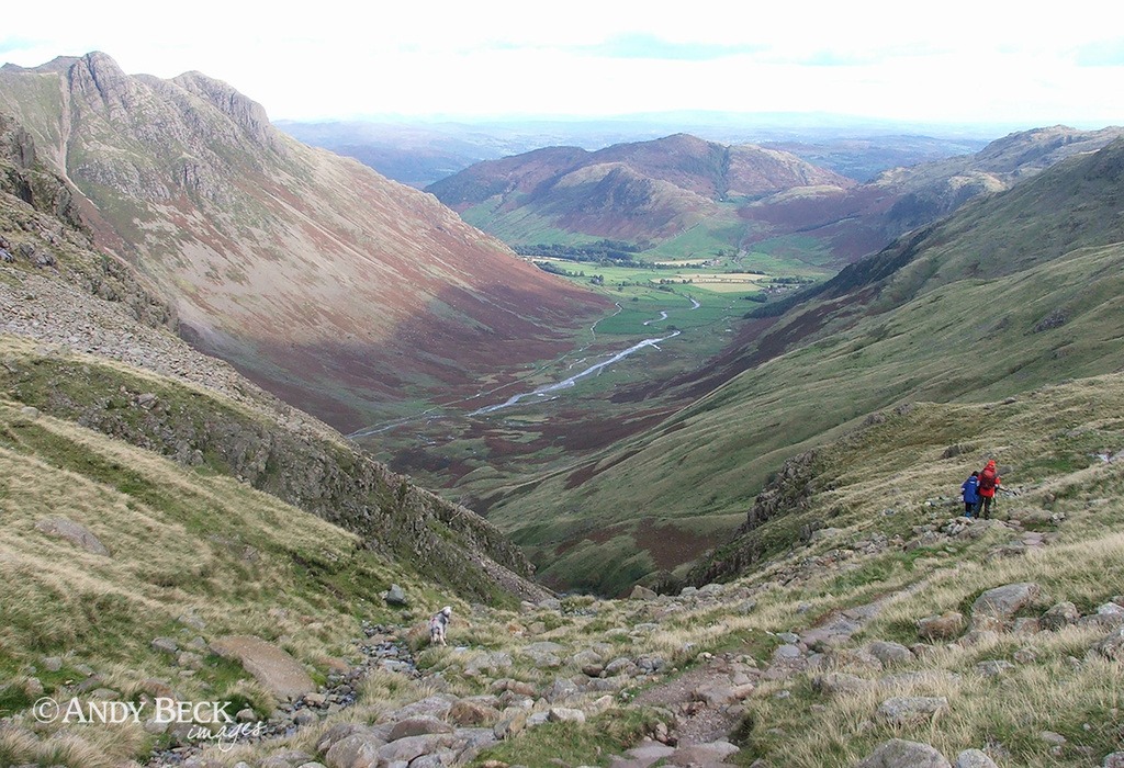 Mickleden from above Rossett Gill, Great Langdale