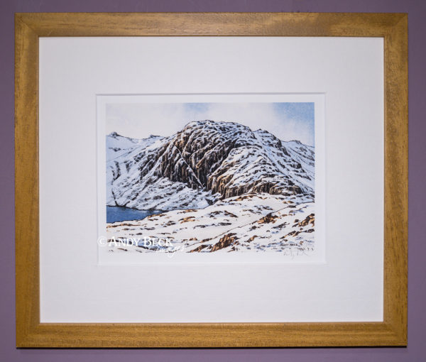 Pavey Ark Framed print. Wainwright Pavey Ark Langdale Pikes